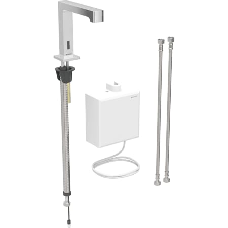 Geberit Brenta washbasin tap, deck-mounted, mains operation, with exposed function box
