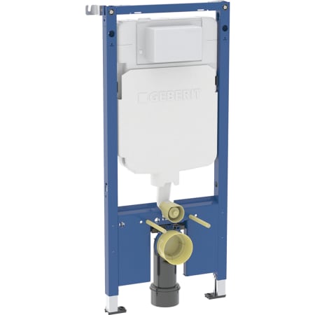 Bâti-support pour WC suspendu Geberit Duofix, 114 cm, avec réservoir à encastrer Alpha 8 cm