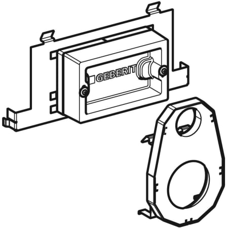 Kit coupe-feu EI 90 pour bâti-support Geberit Duofix pour WC suspendu - Accessoires