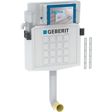 Geberit Sigma concealed cistern 12 cm, 6 / 3 litres, with external overflow