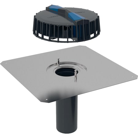 Geberit Pluvia roof outlet with contact sheet