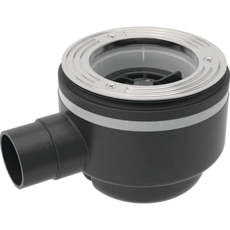 Geberit Aquorea shower drain d90, depth of water seal 50 mm, with check valve
