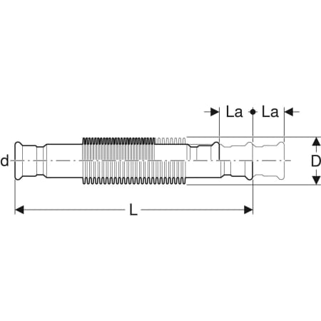 Compensateur axial Geberit Mapress Acier Carbone avec manchons à sertir - Compensateurs