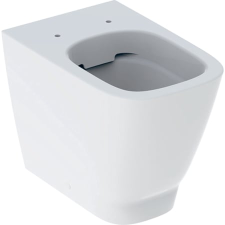 Geberit Smyle Square floor-standing WC, washdown, back-to-wall, shrouded, Rimfree