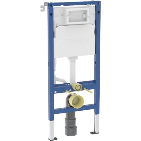 Geberit Duofix element til væghængt toilet, 112 cm, med Delta indbygningscisterne 12 cm, PEX-tilslutning foroven