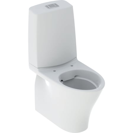 IDO Glow 64 -lattia-WC, vaakapoisto tai piiloviemäri-S-lukko, kiinnitys silikonilla, kaksoishuuhtelu, Rimfree