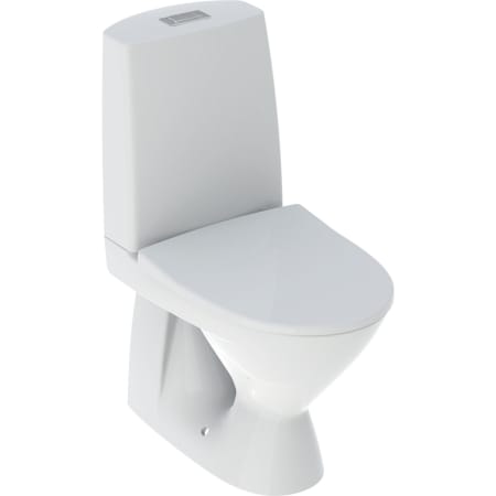 Ifö Pala golvstående WC, inbyggt s-lås, dubbelspolning, med WC-sits