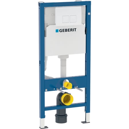 Geberit Duofix element voor wand-wc, 112 cm, met Delta inbouwreservoir 12 cm, Delta35 bedieningsplaat
