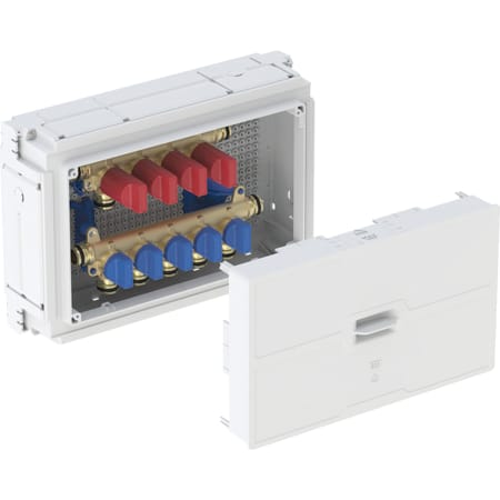 Geberit elosztóegység egyedi elzárókkal, nagy