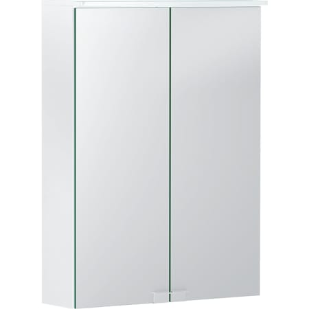 Geberit Option Basic mirror cabinet with lighting and two doors