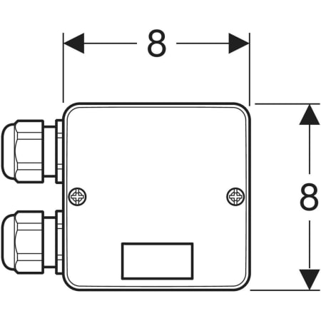 Geberit Kombinationsanschlussdose - Für Sigma UP-Spülkästen