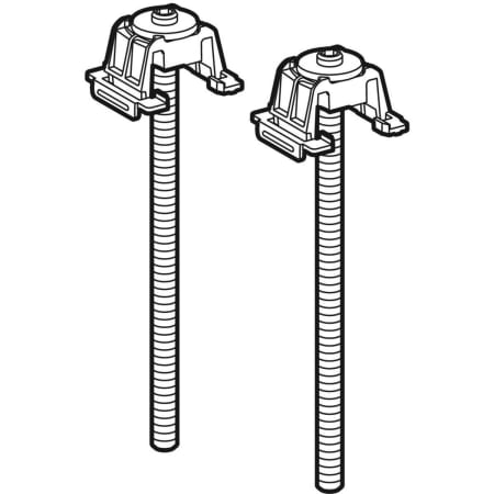 Kit de prolongements de pieds Geberit pour cadre d’installation pour surface de douche Setaplano - Bâti-supports