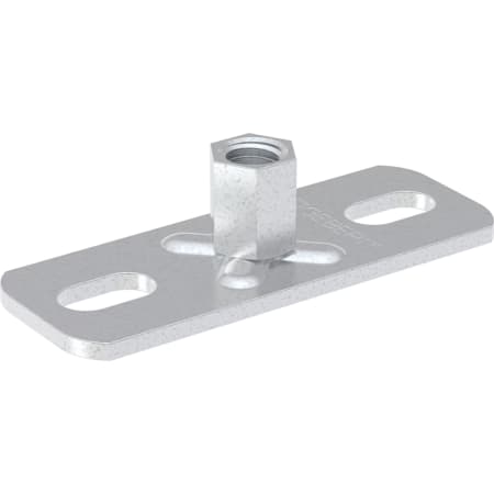 Geberit base plate, rectangular, two-hole, with threaded socket M8 / M10