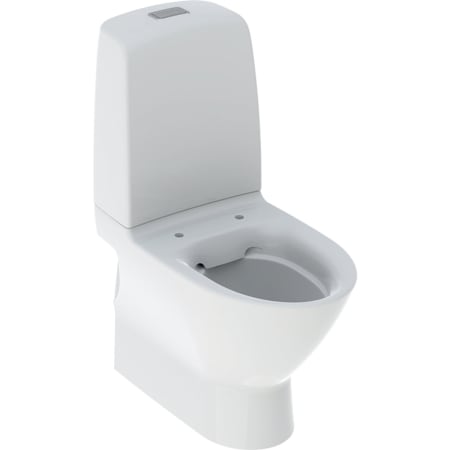 Porsgrund Spira gulvstående toalett, skjult S-lås, dobbeltskyll, Rimfree