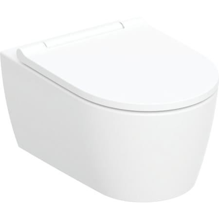 Geberit ONE -seinä-WC rimfree, suljettu muoto, TurboFlush, sisältää WC-istuinkannen