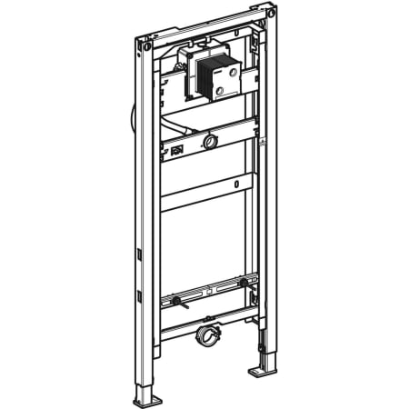 Geberit Duofix Element für Urinal, 144 cm, Tamaro - Elemente für Urinale