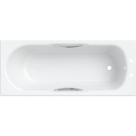 Twyford Celtic rectangular bathtub, low water capacity, with feet