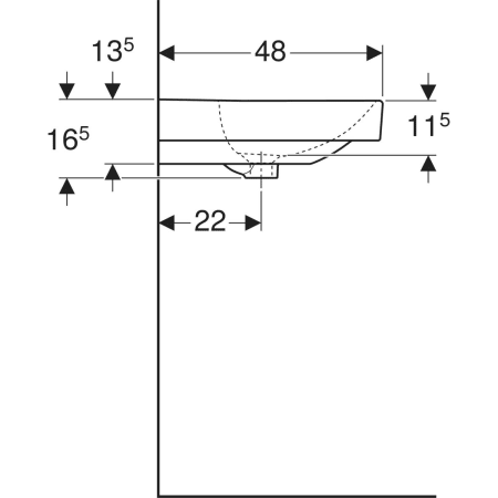 Geberit Smyle Square washbasin - Washbasins,Washbasins