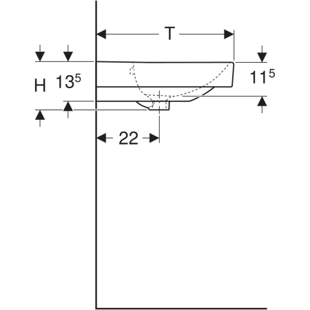 Geberit Smyle Square washbasin - Washbasins,Washbasins