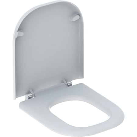 Geberit Selnova Comfort Square WC seat, barrier-free, antibacterial, fastening from below