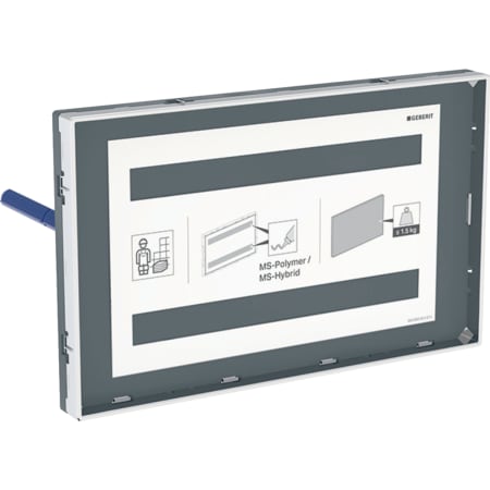 Geberit Sigma cover plate, surface-even, with sight frame