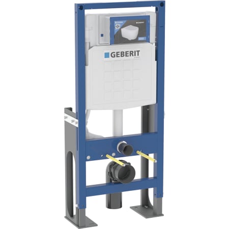 Geberit Duofix 壁挂式坐便器支架，112 cm，带 Geberit Sigma 12 cm 隐蔽式水箱