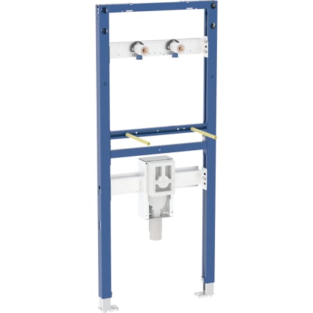 Bâti-support Geberit Duofix pour lavabo, 130 cm, robinetterie murale apparente, avec siphon à encastrer