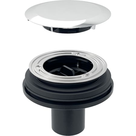 Geberit shower drain d90, for cross-floor installation, without trap, with drain cover