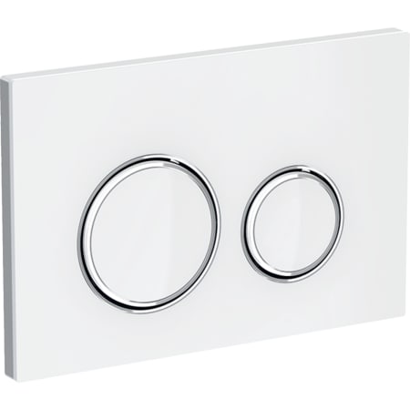 Geberit Sigma21 actuator plate for dual flush, metal colour chrome-plated