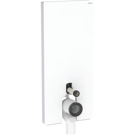 Geberit Monolith Plus Sanitärmodul für Stand-WC, 114 cm, Frontverkleidung aus Glas