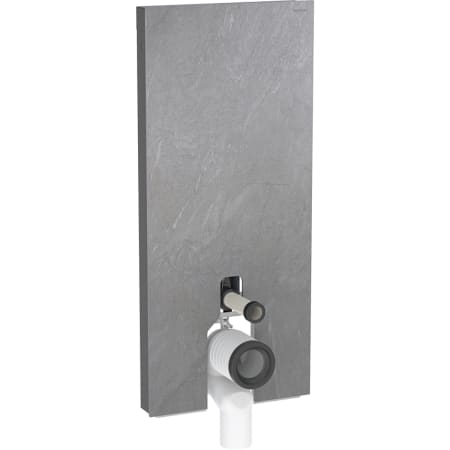 Geberit Monolith Sanitärmodul für Stand-WC, 114 cm, Frontverkleidung aus Steinzeug