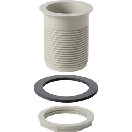 Geberit waste outlet with round thread