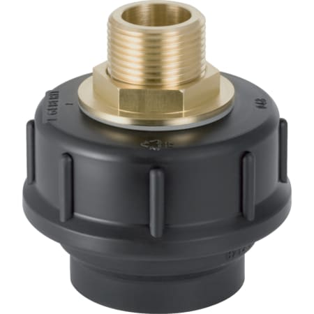 Geberit straight adaptor with male thread and screw connection