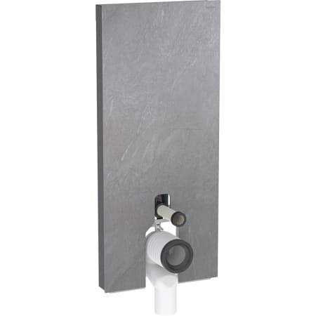 Geberit Monolith Plus Sanitärmodul für Stand-WC, 114 cm, Frontverkleidung aus Steinzeug