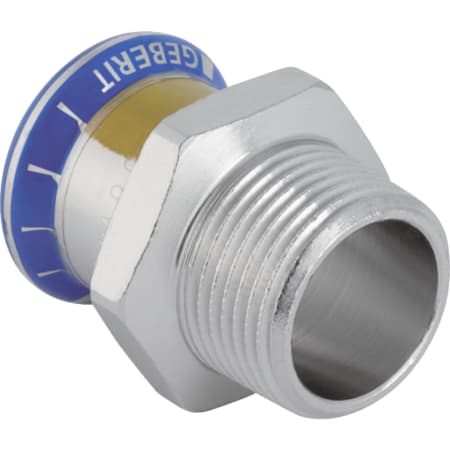 Geberit Mapress Stainless Steel adapter with male thread (gas)