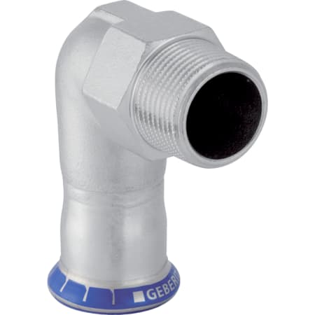 Geberit Mapress Stainless Steel elbow adaptor 90° with male thread