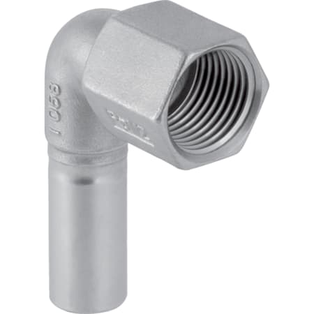Geberit Mapress Stainless Steel elbow adaptor 90° with female thread and plain end