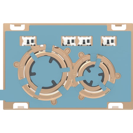 Geberit Sigma50 (ex Sigma21) Betätigungsplatte für 2-Mengen-Spülung, round, Metallfarbe rotgold - Für Sigma Unterputzspülkästen