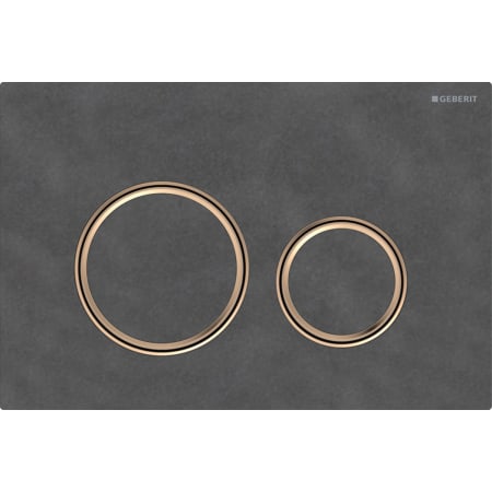 Geberit Sigma50 (ex Sigma21) Betätigungsplatte für 2-Mengen-Spülung, round, Metallfarbe rotgold - Für Sigma Unterputzspülkästen