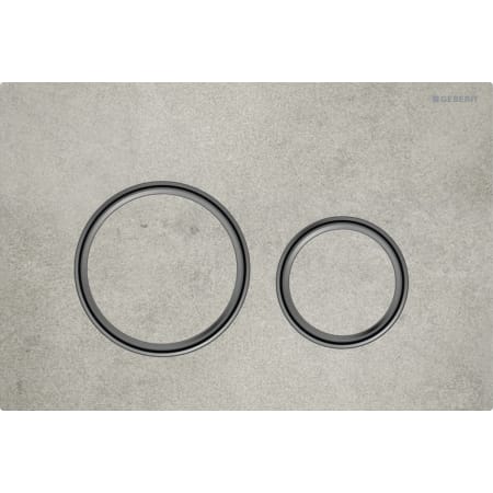 Geberit Sigma50（原 Sigma21）冲水面板，用于双冲，圆形，黑铬金属色