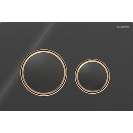 Geberit Sigma50 (ex Sigma21) Betätigungsplatte für 2-Mengen-Spülung, round, Metallfarbe rotgold - Für Sigma Unterputzspülkästen