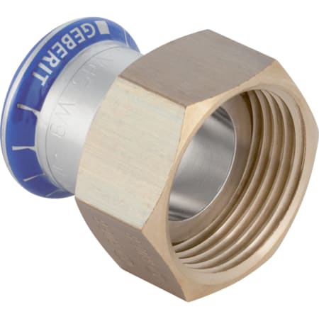 Geberit Mapress Stainless Steel adapter with union nut
