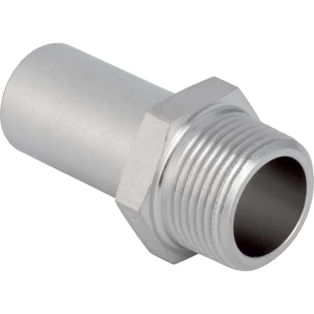 Geberit Mapress Stainless Steel adaptor with male thread and plain end