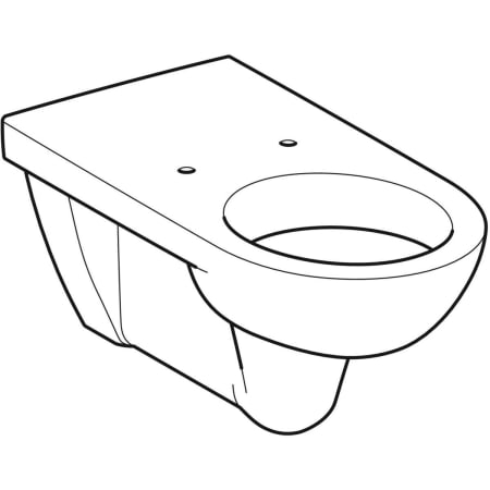 Abattant WC Renova Comfort Blanc , adapté PMR, fixation dessous 572840000  Geberit