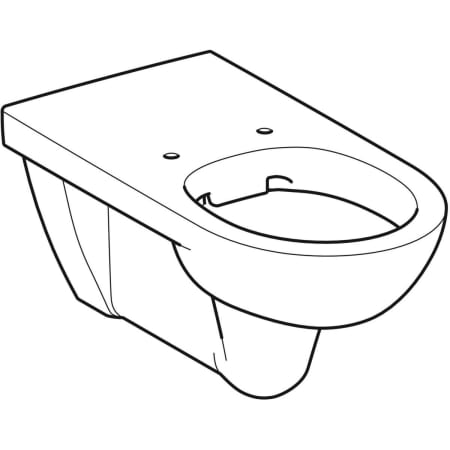 Geberit Renova Comfort V gh ngt Toilet Ekstra Langt Barrier free 