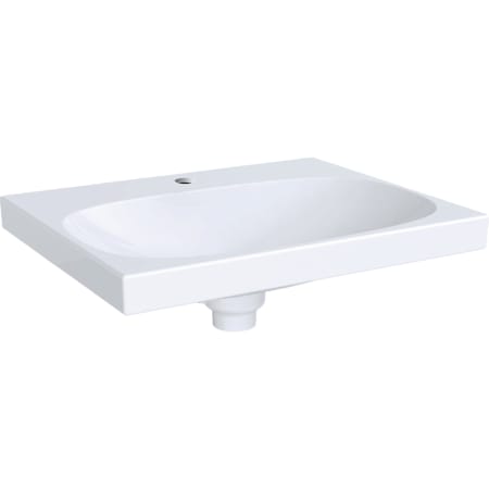 Geberit Acanto washbasin with hidden overflow and drain cover