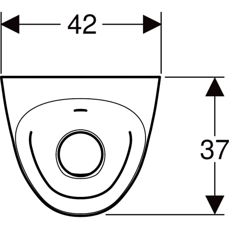 Geberit Tamina Urinal für integrierte Steuerung - Für integrierte Urinalsteuerung