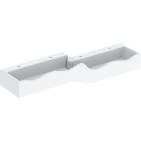Geberit Bambini play and washspace, for four washbasin taps, lower basin on the right