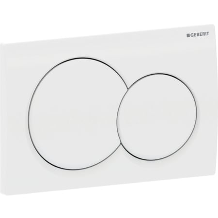 Plaque de déclenchement Geberit Alpha01, ronde, rinçage double touche