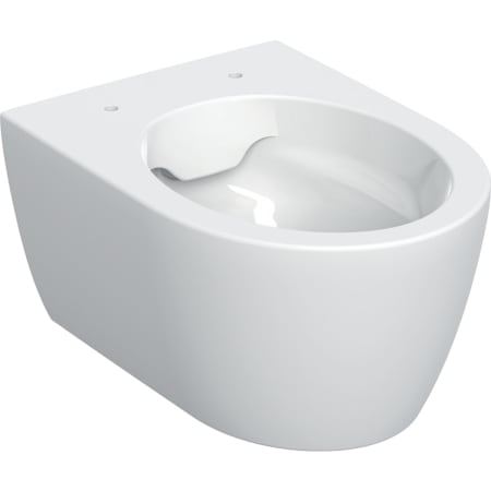 Geberit iCon sienas tualetes pods ar dziļo skalošanu, samazināts izvirzījums, gludām sānu malām, Rimfree